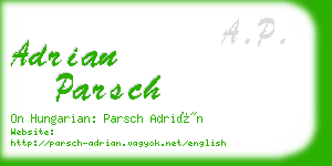 adrian parsch business card